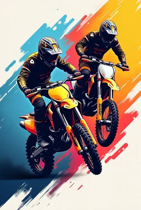 crea un logo de motorcross que diga GM