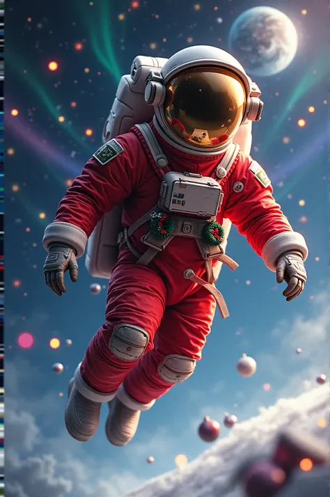 Christmas Astronaut Man 