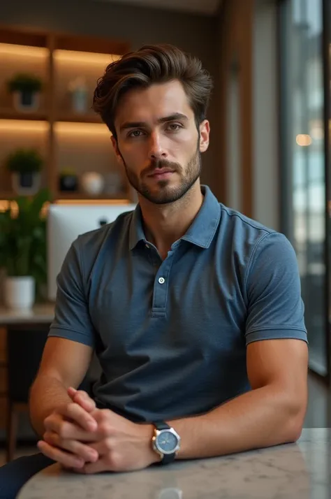 I am 22 years old handsome italian man I work in a bank, and i wear polo classic sexy outfit at work