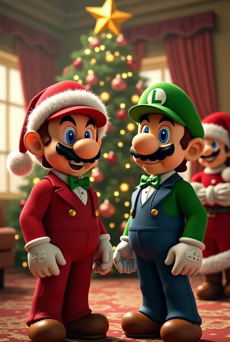 Mario Bros, Luigui at Christmas , Beautiful Suits 
Christmas hats from
Christmas AND GOKU for Christmas