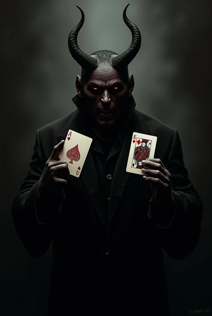 The devil holds two cards.