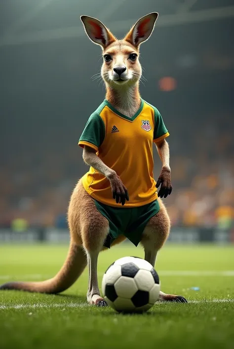 A soccer kangaroo