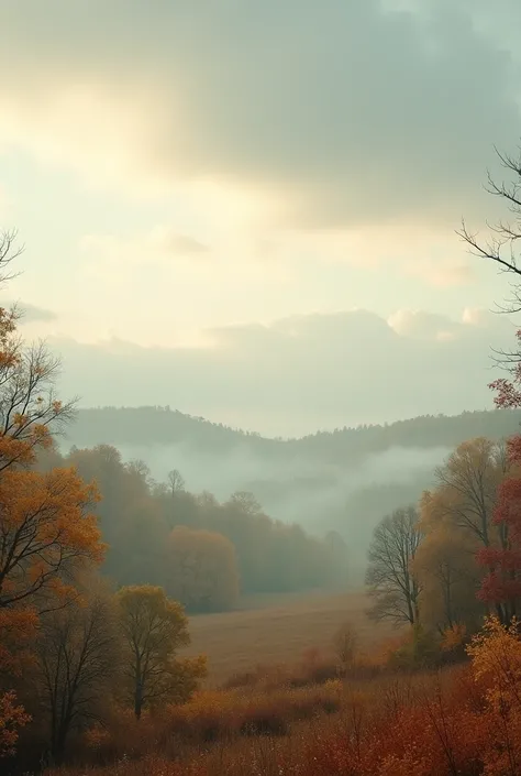 Cloudy autumn dawn 