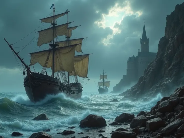 Europes medieval cargo ships collided with rocks until they shattered in the aftermath of a thunderstorm.