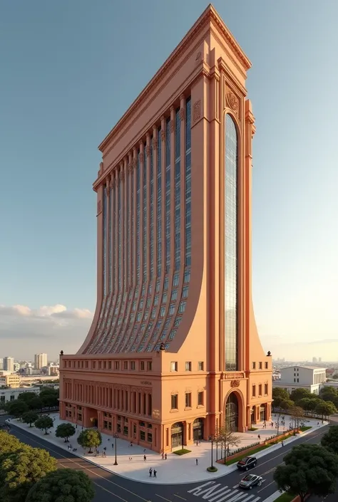 5 star hotel, big,  architectural analogy of Durazno 
Full view of the hotel 
Render, room interiors  