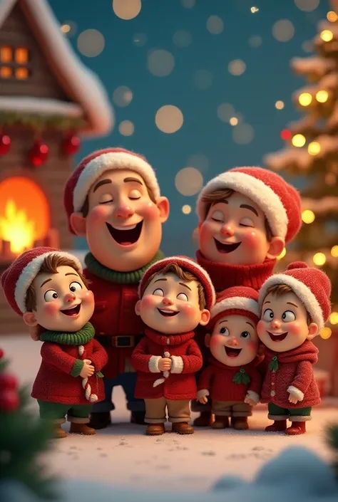  A Christmas image with the text "Birimbo Family " 