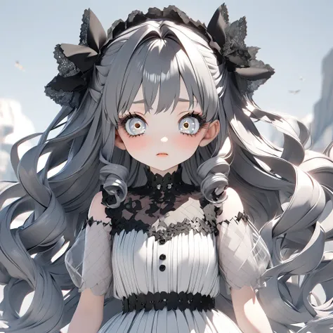  Head to Waist Shot ！ゴスロリ系womanの子。 Evangelion Aska 。 3D Gothic Lolita 、woman、 Cool Sheer Dress Perfect for Summer。cute。beautiful。nice。 long curled eyelashes 。Nail。Hairstyle:  Long Straight Curly Hair 。 clear double eyelid、Droopy eyes。Black Hair、 Clear Eye ...