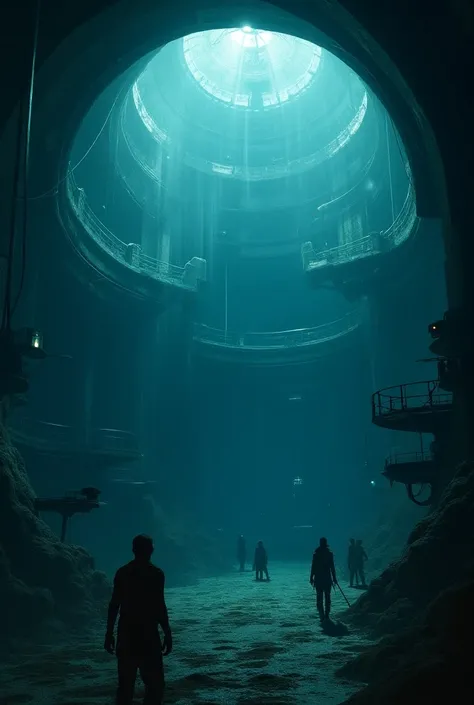 Large dome under the ocean creating a hunting area for hunters 