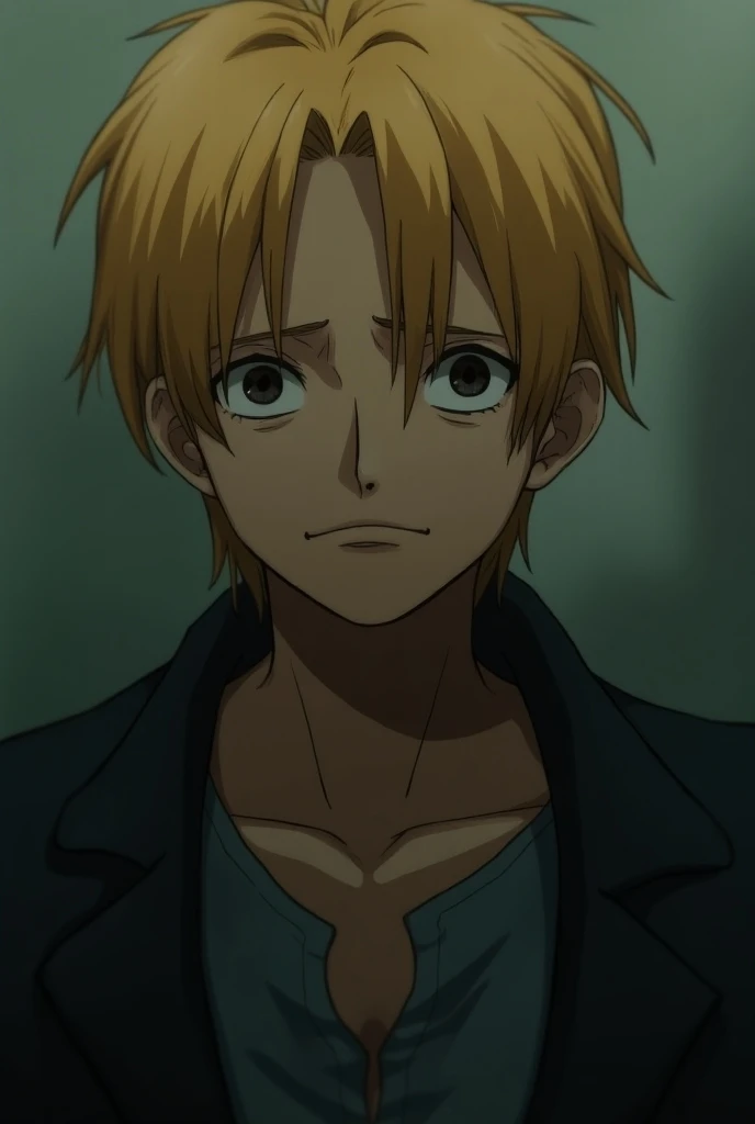 sanji from one piece thinking and look depressed 