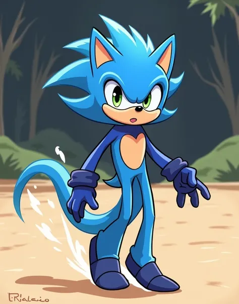 My Sonic oc character is like this