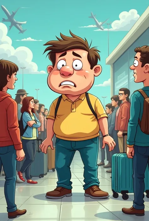 the person who is not travelling funny cartoon