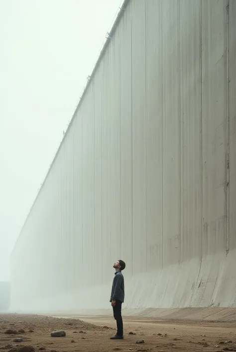 250-meter wall with a man nearby looking up