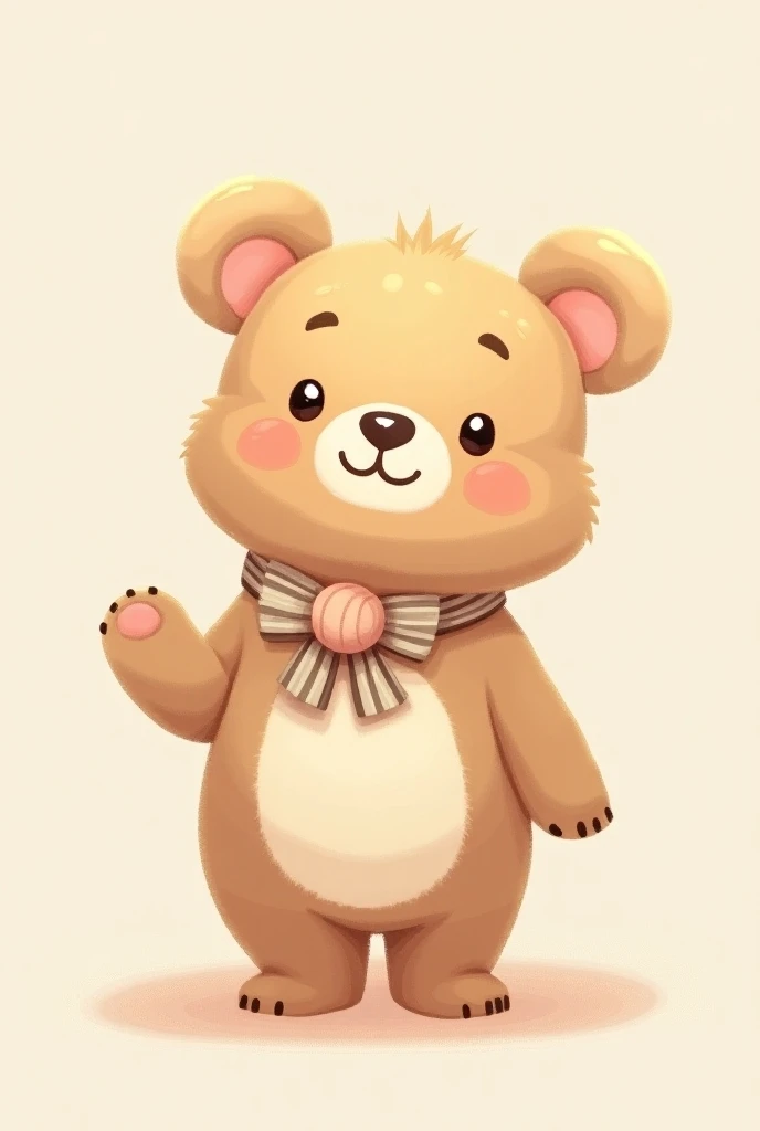 Stylish and cute bear illustration