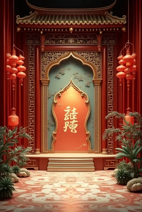 Decoration chinese + islamic for stage