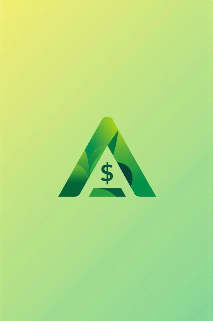 Create a modern  : Brand name Alpha Seeker  , 
 aims to find potential upcoming projects and share with the community 
style :minimalist,  logo 
Green and Yellow Color Icon : Letter A ,  Tree leaf  , monetary 
Modern 