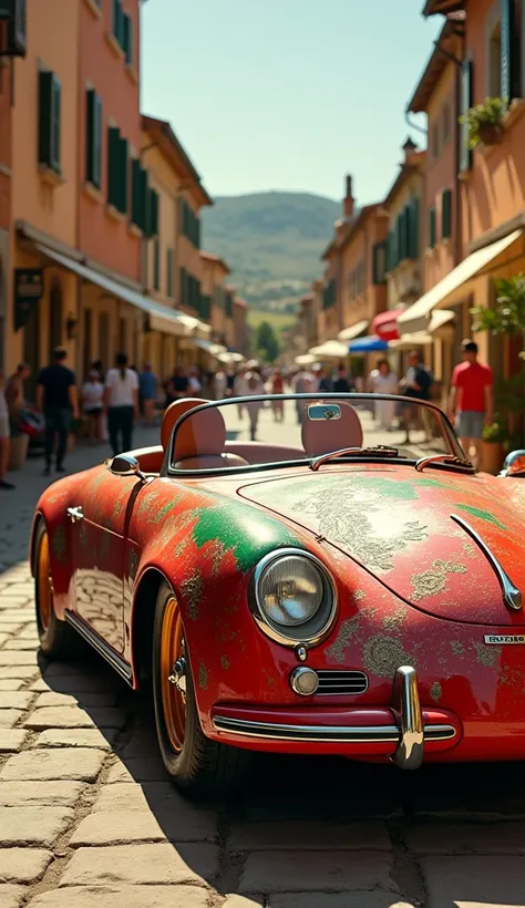 Here’s a detailed prompt for a fully realistic and enhanced image of a Porsche blending with Italys culture:

"Create a highly realistic and enhanced image of a Porsche car seamlessly blending into Italian culture. The Porsche should be situated in a pictu...