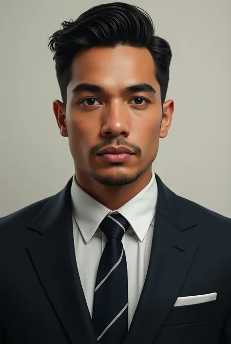 Hyperrealistic portrait of a well-dressed Latin person


