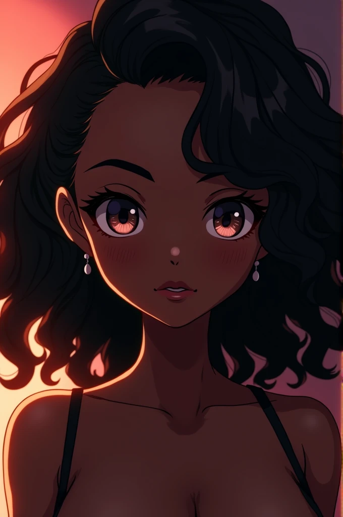 black anime girl