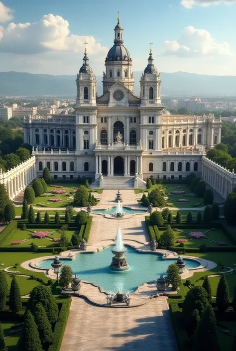 A large and beautiful National Palace that is not so exaggerated