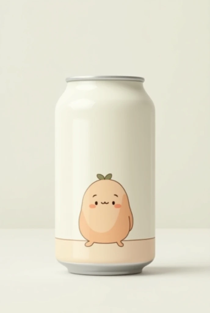 Give me a song logo with chill vibe in a minimalist concept of a cartoon style soda can