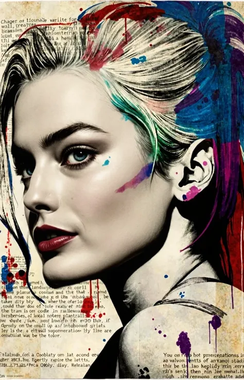  high detail,  realistic, HDR,  Super clearly , 5D, 1800K , Ultra HD, High-Dynamic Range + Low Noise,  Margot Robbie as Harley Quinn 