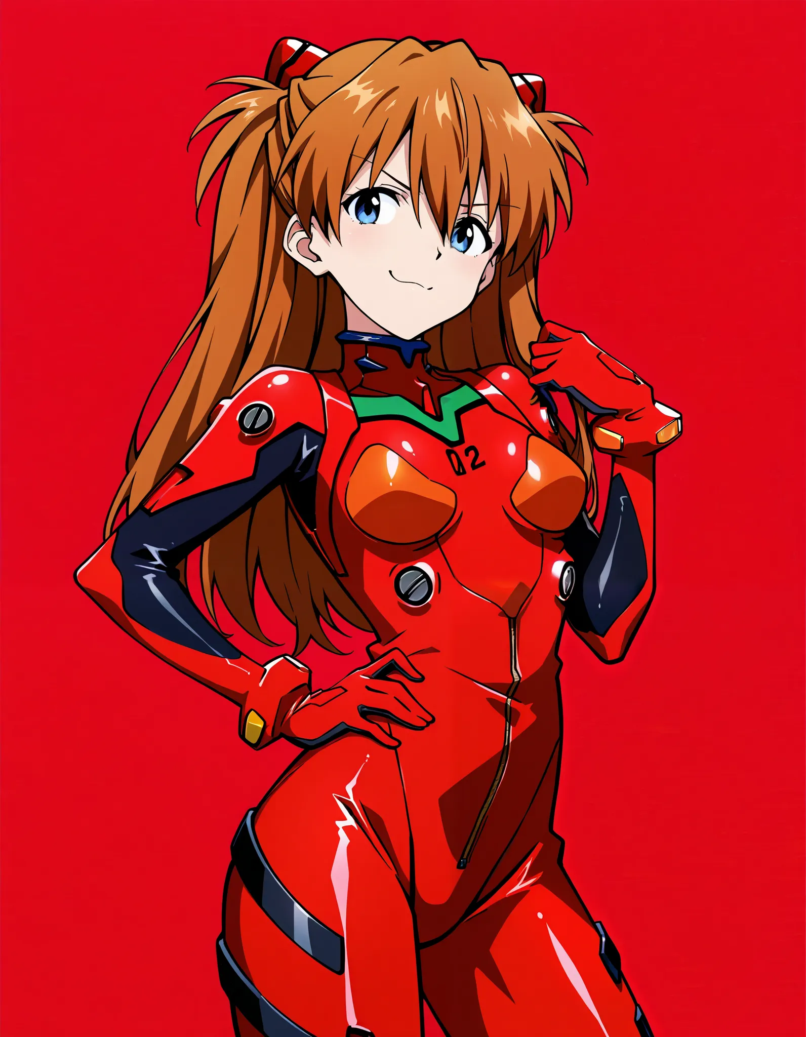 score_9,score_8_up,score_7_up, source_anime,  1girl, asuka langley soryu, brown hair, long hair, bangs, blue eyes, hair ornament...