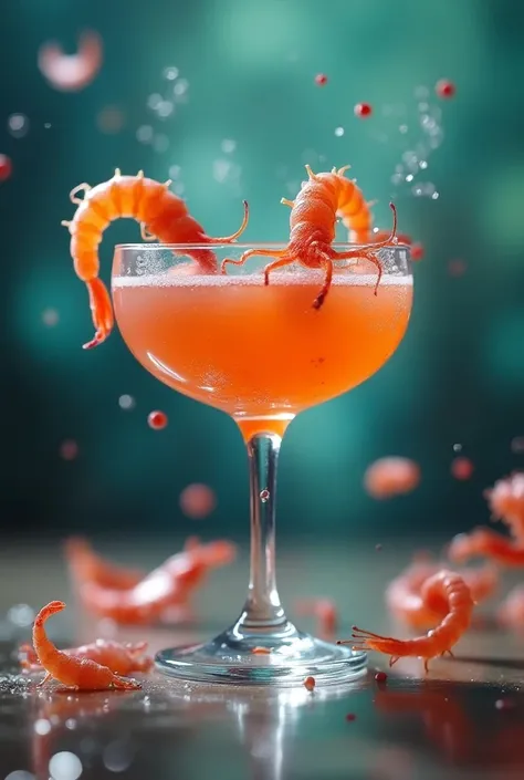 generates a cocktail image of bacteria instead of shrimp