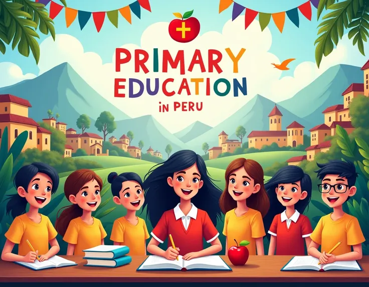 Peru Primary Education Day Poster