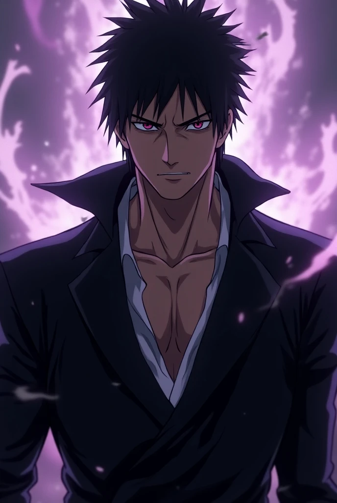 (masterpiece, best quality:1.2),1boy,alone,(Sōsuke Aizen),close up,badass pose,bleach, powerful aura, purple aura,8k,64k, HD, unparalleled masterpiece, dynamic lighting, cinematic, epic