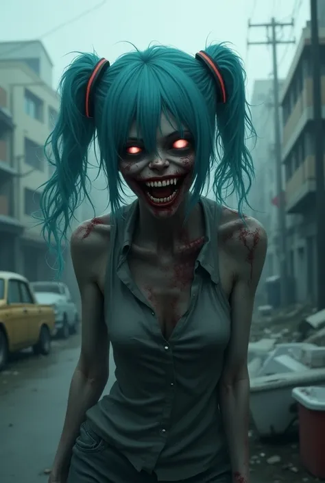 Hatsune miku as zombie