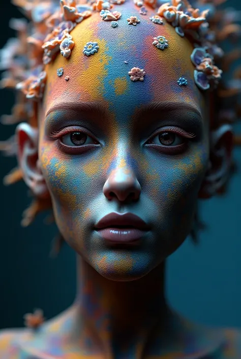 Fractal Face, ultra HD, realistic, vivid colors, highly detailed, UHD drawing, pen and ink, perfect composition, beautiful detailed intricate insanely detailed octane render trending on artstation, 8k artistic photography, photorealistic concept art, soft ...