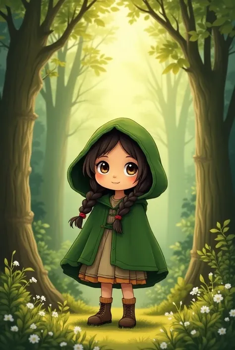 Little Green Riding Hood drawing