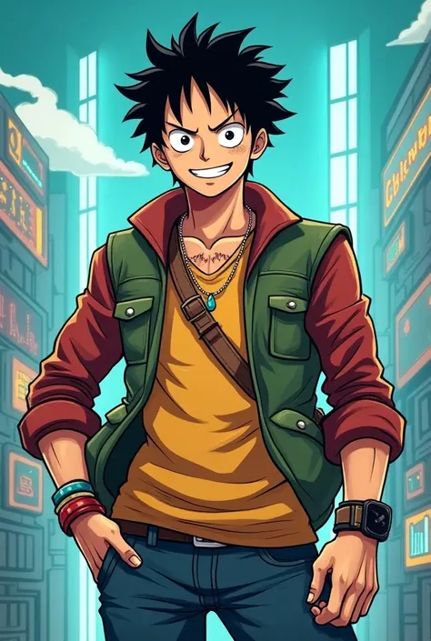 Engineer by trade, shit poster by choice. Trading crypto like a pirate. No shits given except for Palestine’s freedom. Futuristic thinker and troll. 

Image feel should be cartoonist/anime and give cool vibe. Should be a male. Like luffy