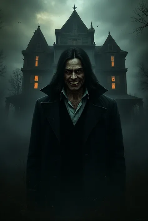  An image of the Whispers mansion ,  with broken windows and a front door that seems to be open.
- A portrait of Mr. Jenkins ,  with an enigmatic smile and eyes that seem to see beyond 