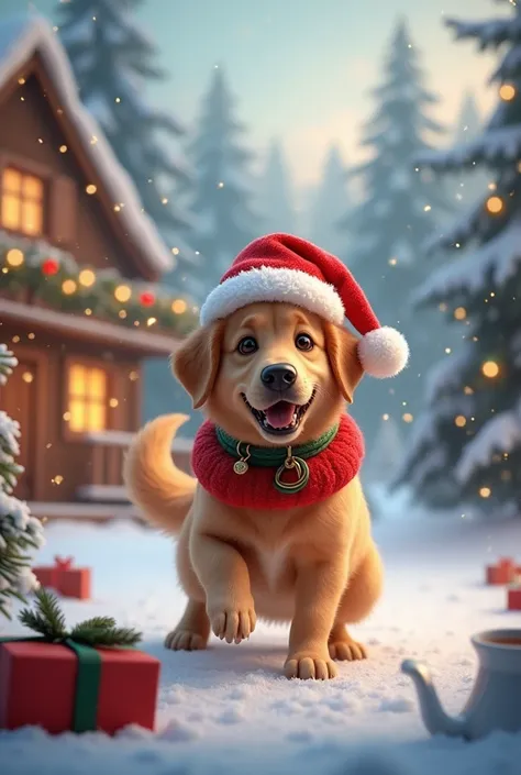 Christmas dog