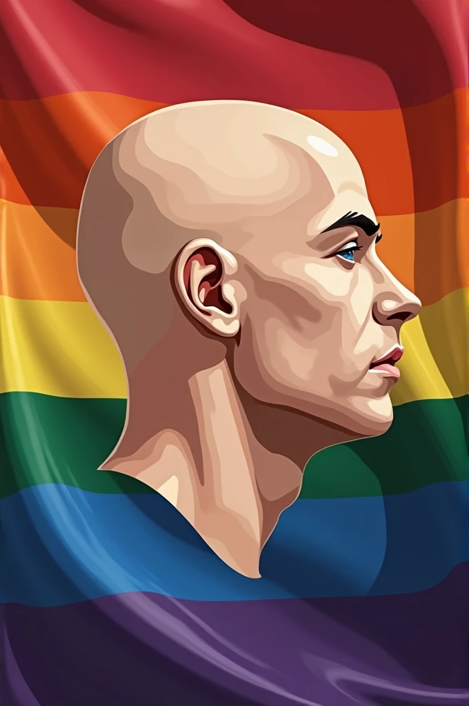 A flag that represents bald people