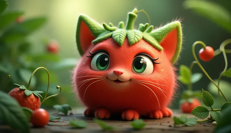 strawberry cat