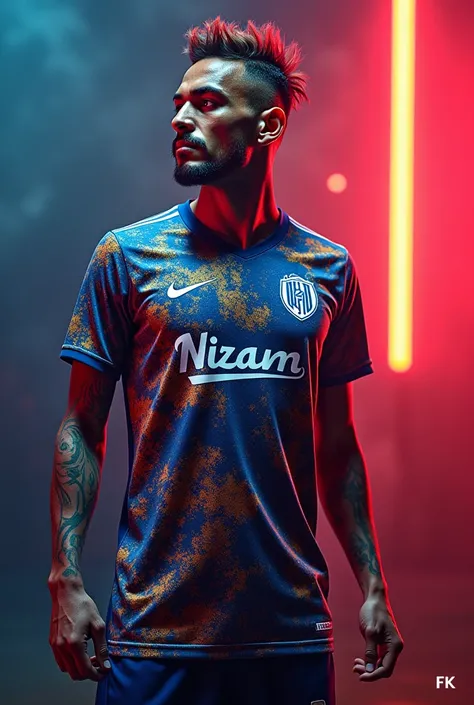 Awesome Football Jersey Neymar on the front of the jersey should be written Nizami Fk 