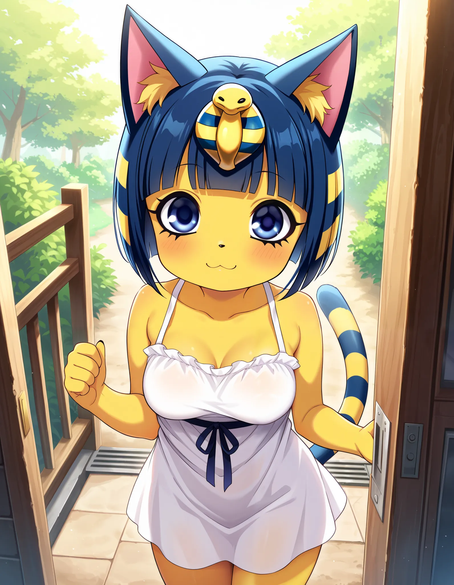 score_9, score_8_up, score_7_up, source_anime, rating_safe, best quality, masterpiece,  
break
ankha (animal crossing), 1girl, ;...