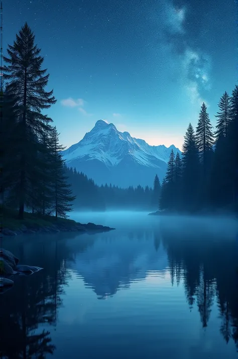 The Crystal Lake of Midnight Reflections
At the edge of a secluded forest lies a perfectly still lake, its surface gleaming like liquid glass under a full moon. The water reflects not just the stars above, but entire constellations that seem to dance on th...