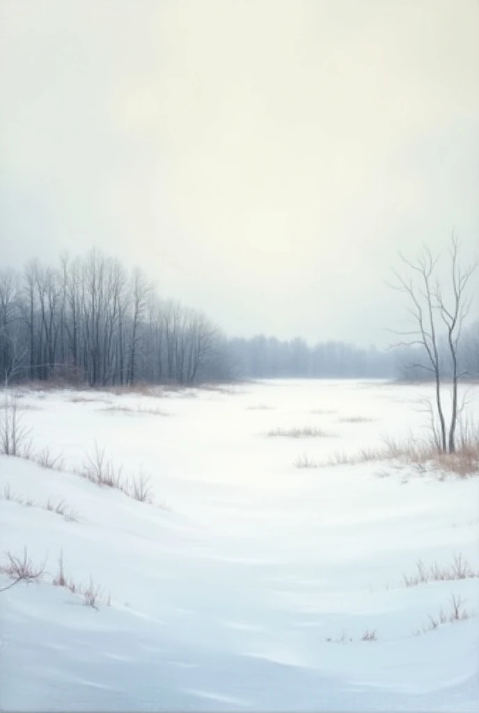 winter landscape painting