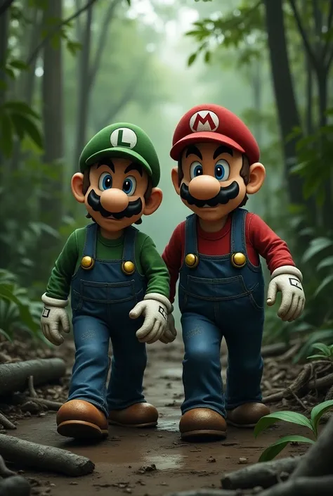 Mario and Luigi experiencing PTSD in the Vietnam War