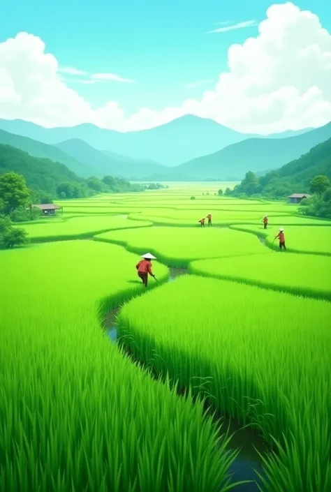   paddy field landscapes 