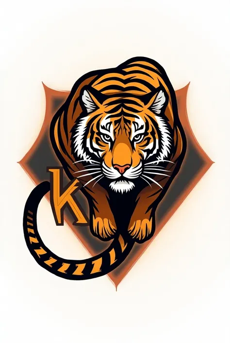 Create a tiger logo from letter "KRT"