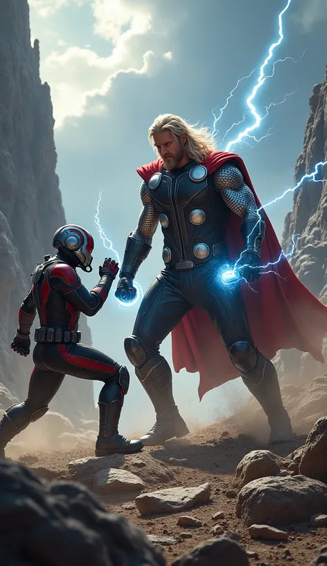 thor and ant man fight