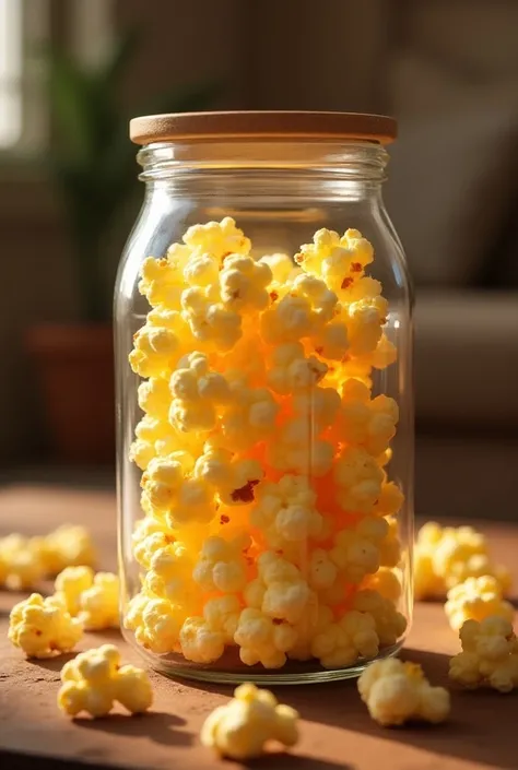 Popcorn in a jar