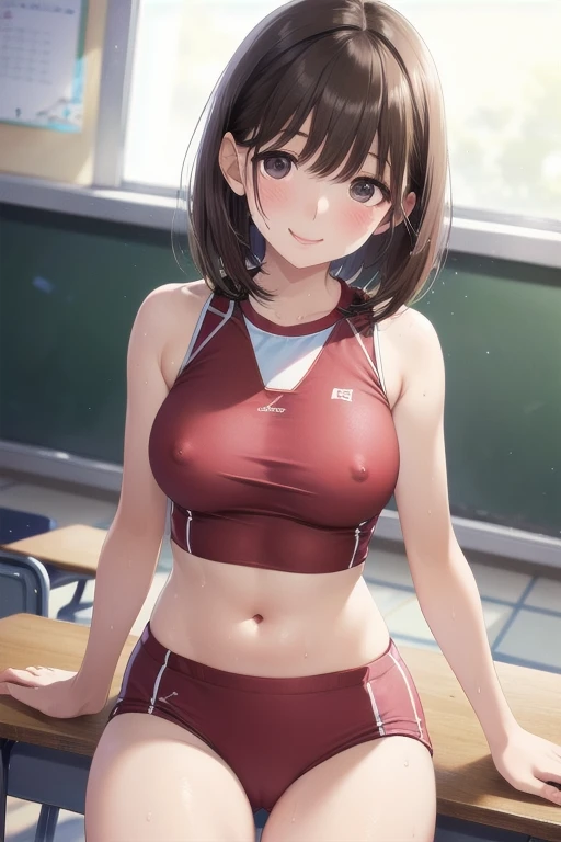 my grandmother、 shiny maroon hair ,  short hair, ( brown pretty eyes、 Sparkling Eyes, Fine grain)、smile、 super detailed eyes 、 very detailed face ,  very detailed eyes,(8k, Best Quality, masterpiece),  beautiful illustration, 



nsfw:2.0、Erect nipples:1.3...