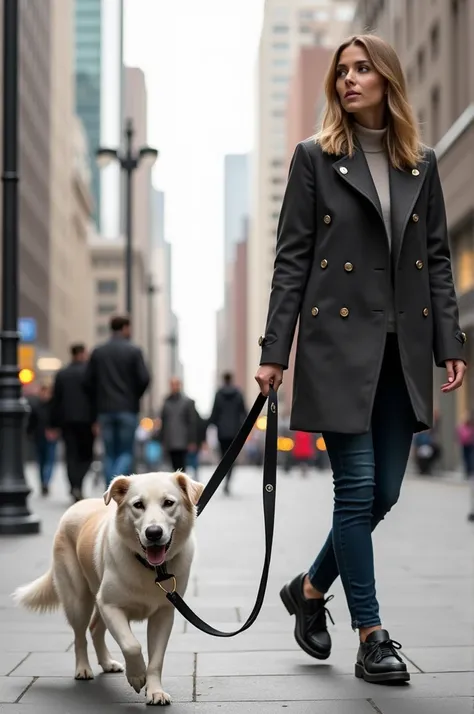 A dog leash with urban style 