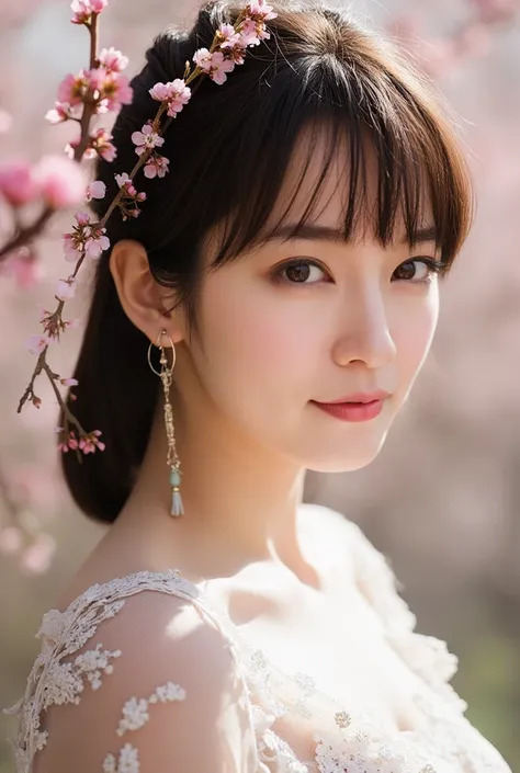 - The eyebrows resemble willow leaves in early spring, Often contains rain and hatred; The face is like a peach blossom in March, Hide moonshine. Elegant slim waist, Nervous swallows are lazy: The jadeite appearance is fascinating, Flowers explain the rank...