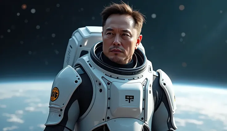 elon musk in space suit